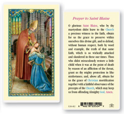 St. Blaise Laminated Prayer Card [HPR412]