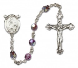 St. Charles Borromeo Sterling Silver Heirloom Rosary Fancy Crucifix [RBEN1118]