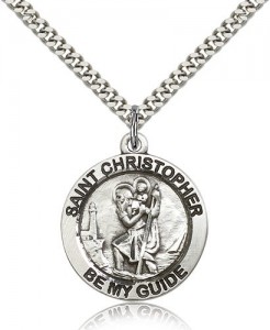 Men's Be My Guide St. Christopher Necklace [BM0672]