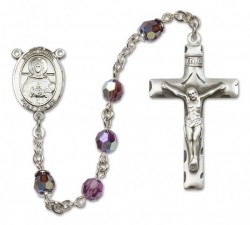 St. Daria  Sterling Silver Heirloom Rosary Squared Crucifix [RBEN0168]