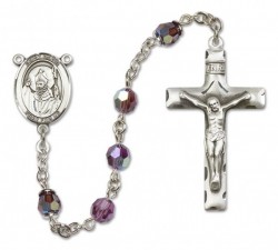 St. David of Wales Sterling Silver Heirloom Rosary Squared Crucifix [RBEN0169]