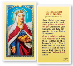 St. Elizabeth of Hungary Laminated Prayer Card [HPR438]