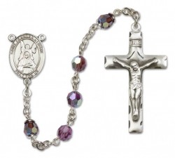 St. Frances of Rome Sterling Silver Heirloom Rosary Squared Crucifix [RBEN0197]