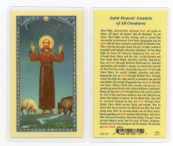 St. Francis Canticle of All Laminated Prayer Card [HPR315]