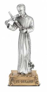 Saint Gerard Pewter Statue 4 Inch [HRST615]