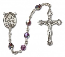 St. Germaine Cousin Sterling Silver Heirloom Rosary Fancy Crucifix [RBEN1209]