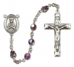 St. Henry II Sterling Silver Heirloom Rosary Squared Crucifix [RBEN0217]