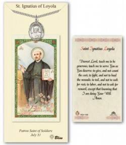 St. Ignatius of Loyola Medal in Pewter with Prayer Card [BLPCP036]