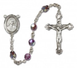 St. John Berchmans Sterling Silver Heirloom Rosary Fancy Crucifix [RBEN1238]