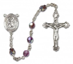 St. John the Baptist Sterling Silver Heirloom Rosary Fancy Crucifix [RBEN1247]