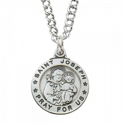Boys Sterling Silver Saint Joseph Medal [ENMC031]