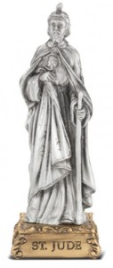 Saint Jude Pewter Statue 4 Inch [HRST320]