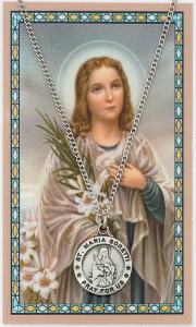 St. Maria Goretti Medal with Prayer Card [PC0109]