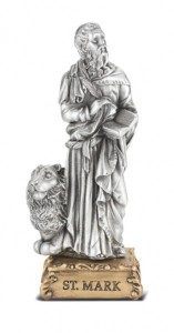 Saint Mark Pewter Statue 4 Inch [HRST488]