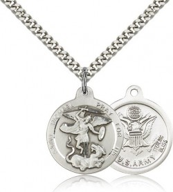 Men's Round St. Michael the Archangel Army Medal [CM2196]