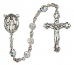 St. Nino de Atocha Sterling Silver Heirloom Rosary Fancy Crucifix [RBEN1309]