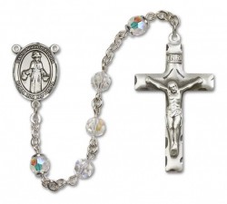 St. Nino de Atocha Sterling Silver Heirloom Rosary Squared Crucifix [RBEN0309]