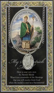 St. Patrick Medal in Pewter with Bi-Fold Prayer Card [HPM061]