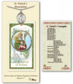 St. Patrick Medal in Pewter with Prayer Card [BLPCP031]