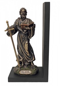St. Paul Bookend, Bronzed Resin - 9.5 inch [GSS058]