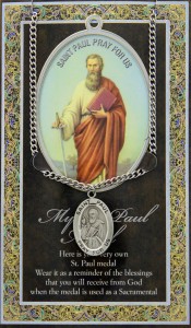 St. Paul Medal in Pewter with Bi-Fold Prayer Card [HPM041]