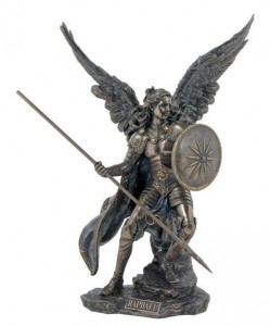 St. Raphael Bronzed Resin Statue - 13.5 Inches [GSCH1082]