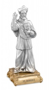 St. Robert Pewter Statue 4 Inch [HRST534]