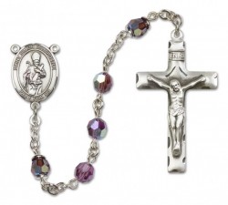 St. Simon Sterling Silver Heirloom Rosary Squared Crucifix [RBEN0392]