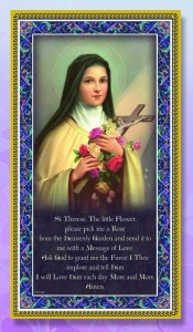 St. Therese Italian Prayer Plaque [HPP017]