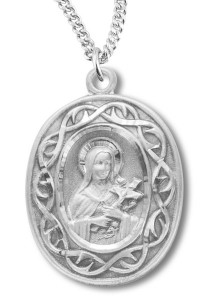 St. Therese Medal Sterling Silver [REM2052]