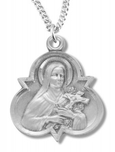 St. Therese Medal Sterling Silver [REM2053]