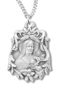 St. Therese Medal Sterling Silver [REM2054]