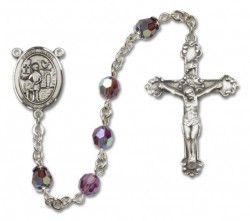 St. Vitus Sterling Silver Heirloom Rosary Fancy Crucifix [RBEN1418]