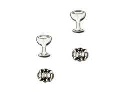 Sterling Silver Chalice Post Earrings [BC5614]