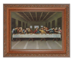 The Last Supper by DaVinci 6x8 Print Under Glass [HFA5398]