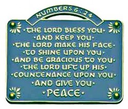 The Lord Bless You and Keep You Wall Plaque - 2.5 inches [TCG0077]