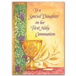 To A Special Daughter on Her First Holy Communion Greeting Card [PRH012]