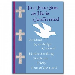 To a Fine Son as He is Confirmed Greeting Card [PRH008]