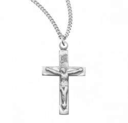 Women's Simple Edge with Etching Crucifix Necklace [HMM3315]