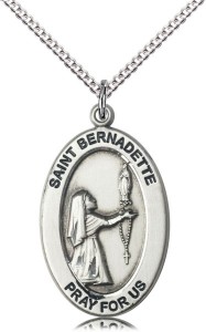 Women's St. Bernadette Against Illness Necklace [DM1017]