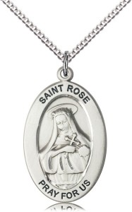 Women's St. Rose of Lima South America Necklace [DM1095]