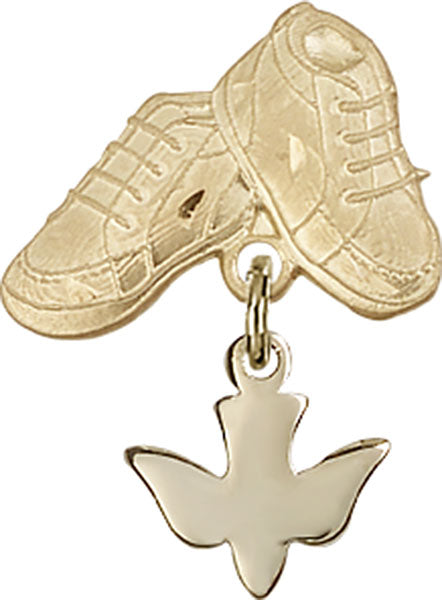 Holy Spirit Charm and Baby Boots Pin