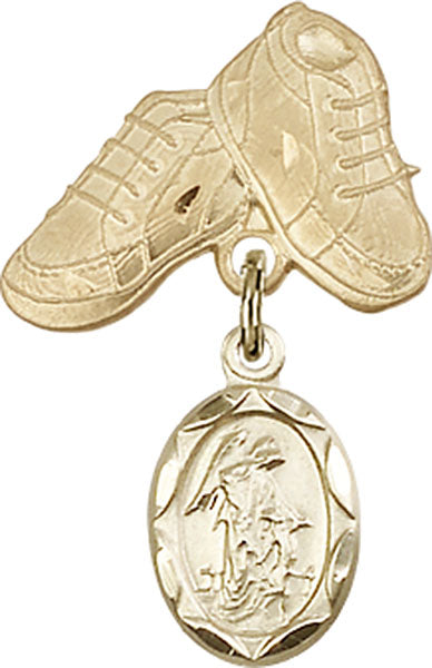 Guardian Angel Charm and Baby Boots Pin