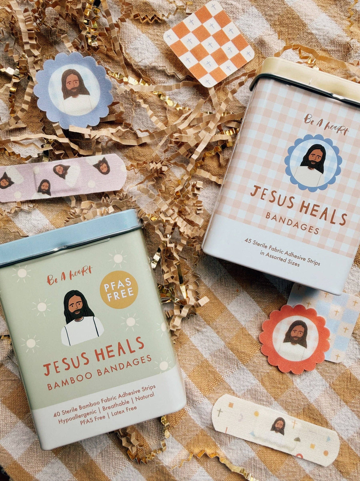 Jesus Heals Bamboo Bandages, Latex-Free & PFAS-Free, 40 Count