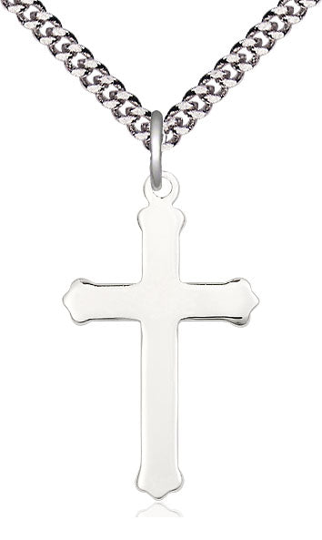 Cross Pendant with Heart Tips