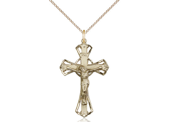 Women's Open-Cut Crucifix Pendant