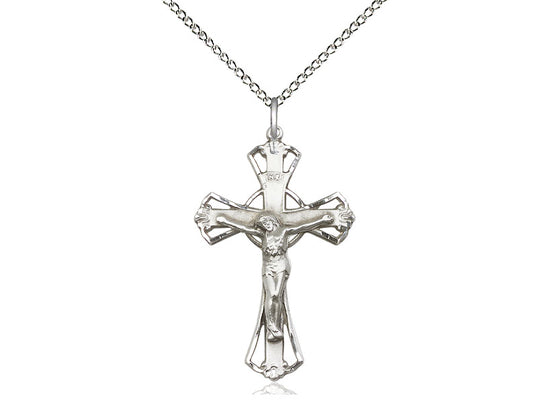 Women's Open-Cut Crucifix Pendant