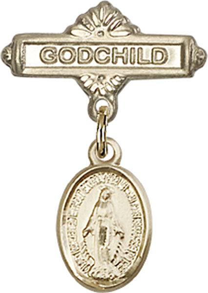 Miraculous Charm and Godchild Badge Pin
