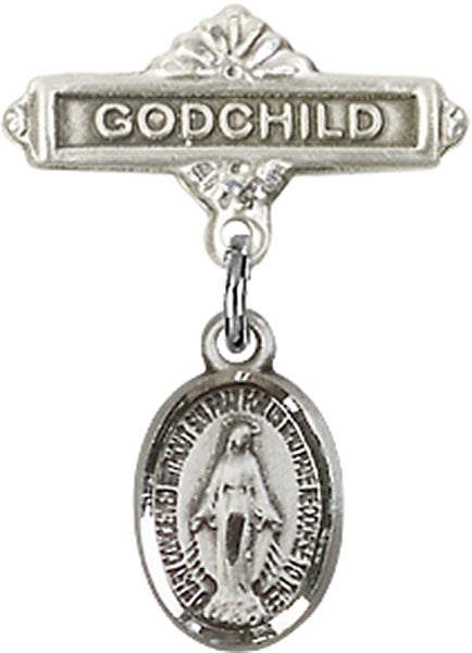 Miraculous Charm and Godchild Badge Pin