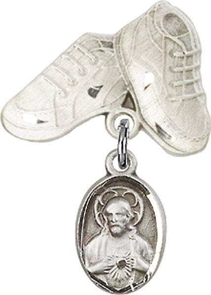 Scapular Charm and Baby Boots Pin